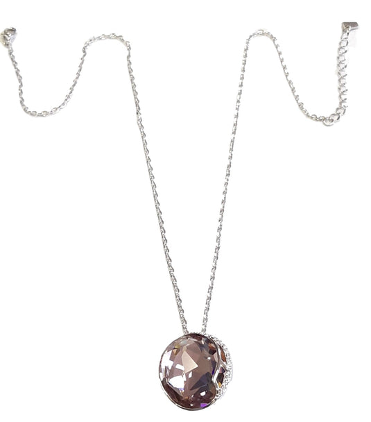 Swarovski Elements Crystal Rhinestone Pendant Necklace - Indigo