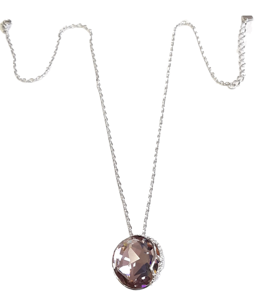 Swarovski Elements Crystal Rhinestone Pendant Necklace - Indigo