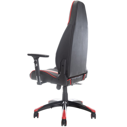 ViscoLogic Cayenne X Ergonomic Height Adjustable Reclining Sports Styled Home Office Racing Gaming Chair for PC Video Game Computer (Black-Red-White)