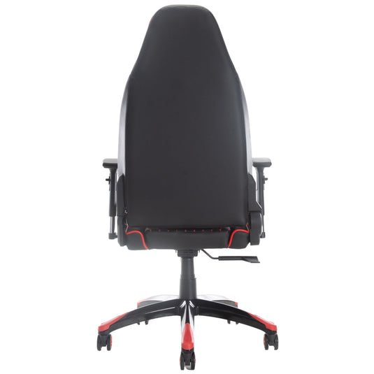 ViscoLogic Cayenne X Ergonomic Height Adjustable Reclining Sports Styled Home Office Racing Gaming Chair for PC Video Game Computer (Black-Red-White)