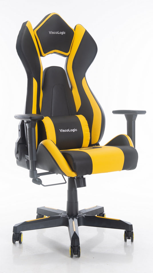 ViscoLogic Cayenne M3 Ergonomic High-Back, 2D Armrest, Reclining Sports Styled Home Office PC Racing Gaming Chair