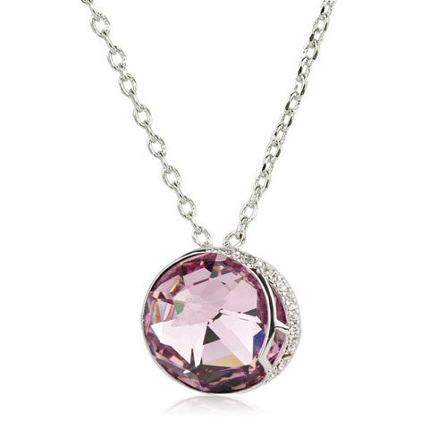 Swarovski Elements Crystal Rhinestone Pendant Necklace - Indigo