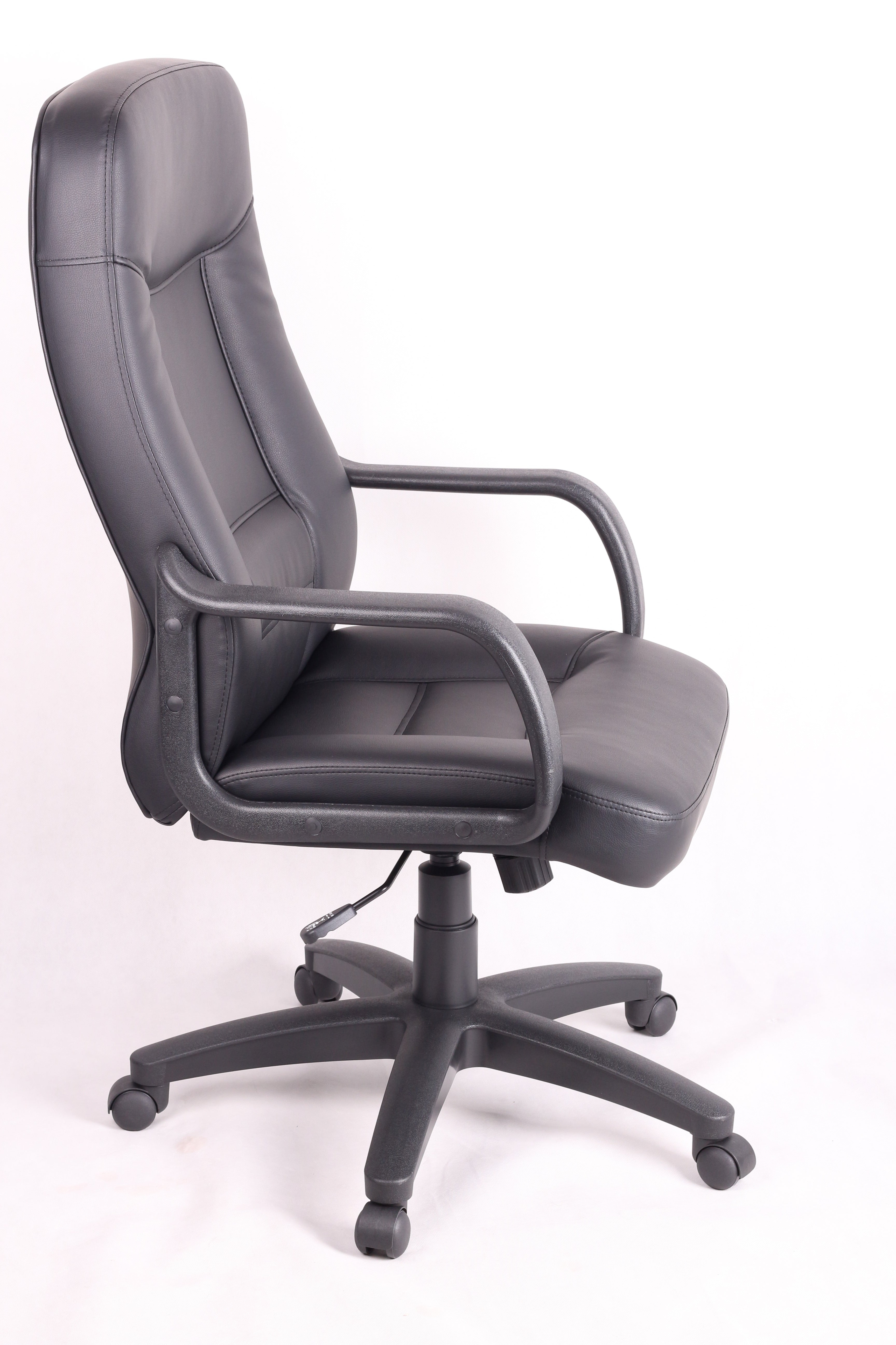 ViscoLogic DUX Ergonomic Adjustable Swivel  PU  Leather Home Office Computer  Desk Chair (Black)