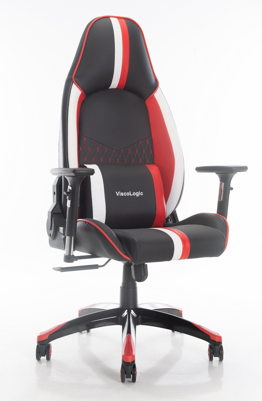 ViscoLogic Cayenne X Ergonomic Height Adjustable Reclining Sports Styled Home Office Racing Gaming Chair for PC Video Game Computer
